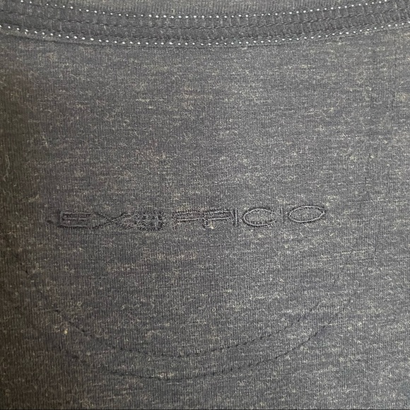 ExOfficio Dri Release Long Sleeve Top Charcoal Grey Black Medium - Picture 8 of 10